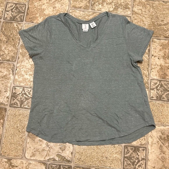 Joie Linen V Neck Tee - Picture 1 of 3